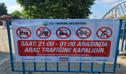 Hendek Mahmutbey Mahallesi'nde Yaz Trafiği Düzenlemesi