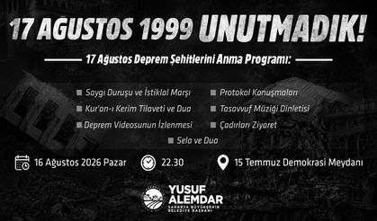 17 Ağustos Depremi 27. Yılında Dualarla Anılacak