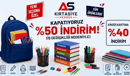 AS Kırtasiye’den Kapanış Öncesi Büyük İndirim