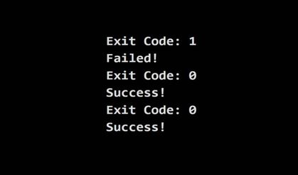 Exit Code 0