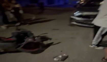 Hendek'te Gece Yarısı Otomobil ile Motosiklet Çarpıştı