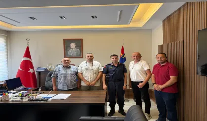 Hendekli Basın Mensuplarından Jandarma Komutanı Dede’ye Hayırlı Olsun Ziyareti