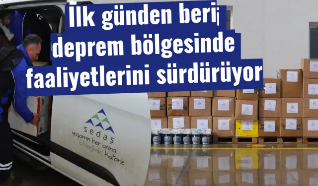 İlk günden beri deprem bölgesinde faaliyetlerini sürdürüyor