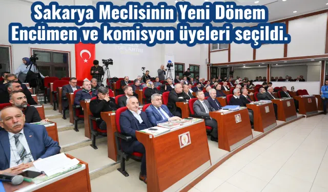 Sakarya Meclisinin Yeni Dönem Encümen ve komisyon üyeleri seçildi.