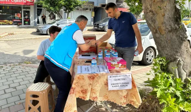 Hendek de öğrenciler için standlar kuruldu.