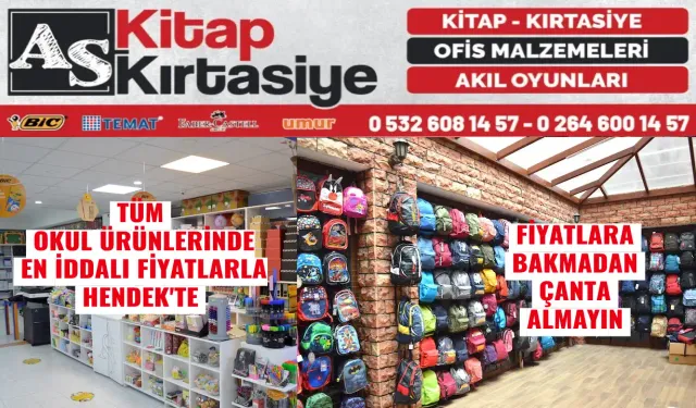 Hendek As Kitap Kırtasiye Okul Sezonuna hazırlıklarını tamamladı…