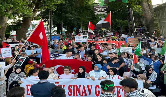 Hendek’ten Refah’a Gazze İçin Yürüyüş Düzenlendi