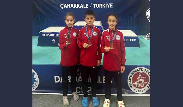 Hendek Karate Spor Kulübü Çanakkale'de Madalyaları Topladı