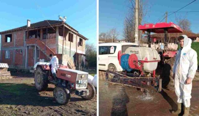 Hendek’te Kahverengi Kokarca ilaçlama yapılıyor