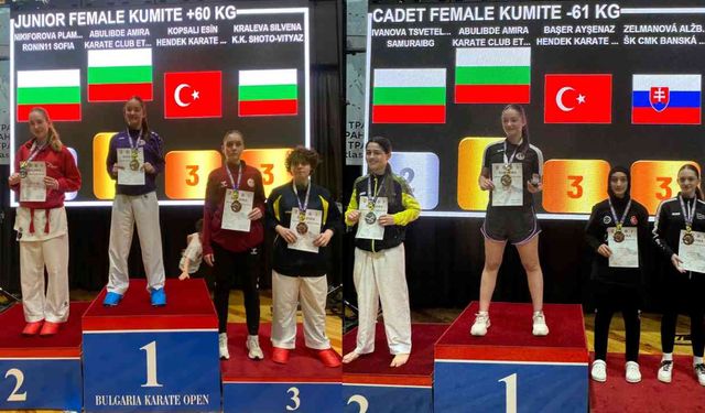 Hendek Karate Spor Kulübü Bulgaristan’dan Madalyalarla Döndü