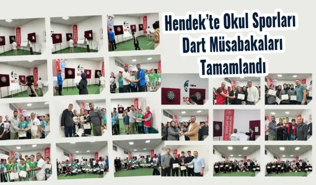 Hendek’te Okul Sporları Dart Müsabakaları Tamamlandı
