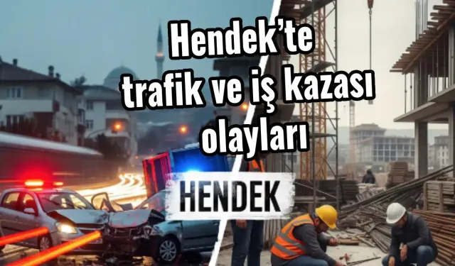 Hendek’te trafik ve iş kazası olayları
