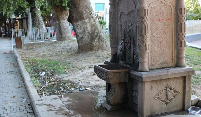 Atatürk Parkı'ndaki Sızan Çeşme Kaldırımı Çamura Buladı