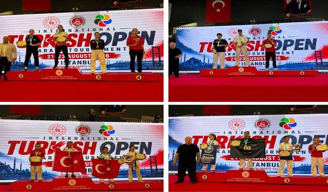 Hendekli Karatecilerden Turkish Open’da 7 Madalya