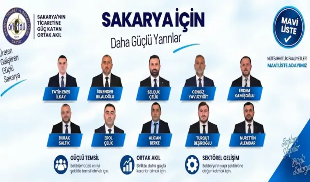 SATSO 34. Meslek Komitesi’nde Mavi Liste’nin Adayı Fatih Enes İlkay ve Ekibi