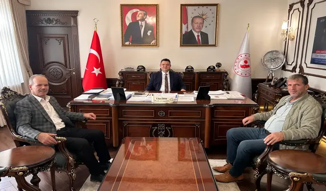 Muhtar İskefiyeli’den Kaymakam Gökpınar’a Ziyaret