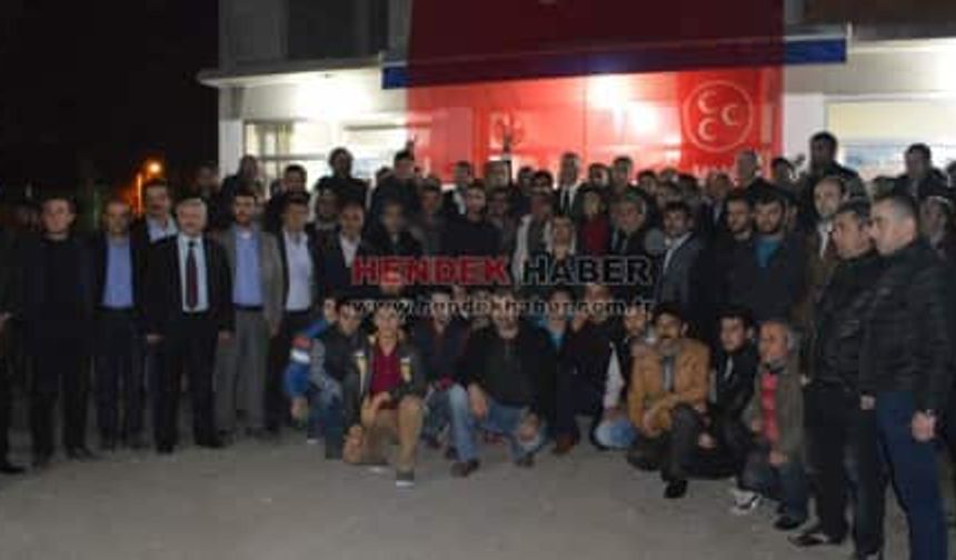 Hendek Mhp ilk Seçim Bürosunu Bayraktepe'de Açtı