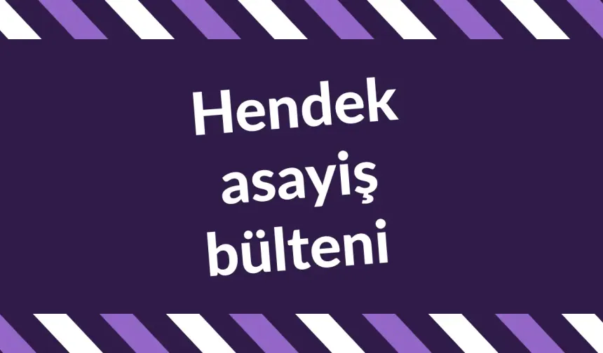 Hendek asayiş olayları