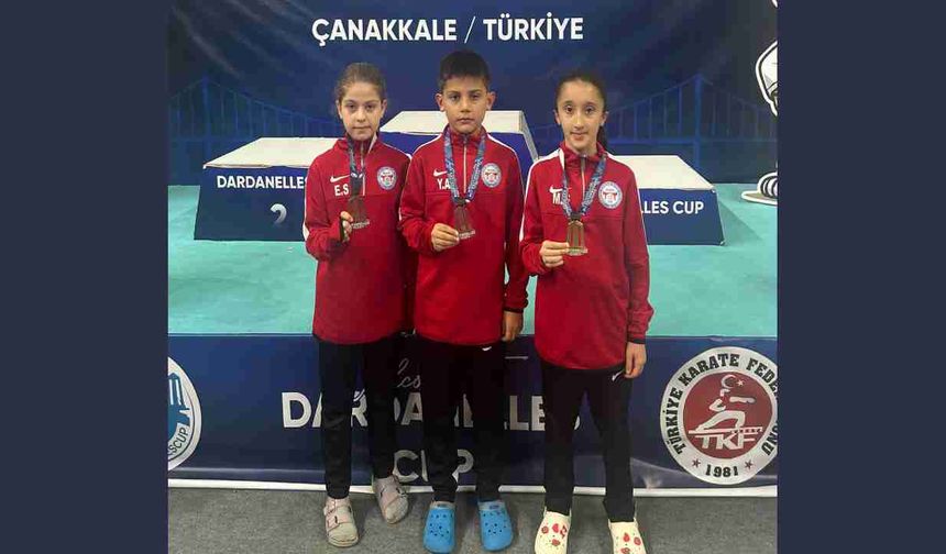 Hendek Karate Spor Kulübü Çanakkale'de Madalyaları Topladı