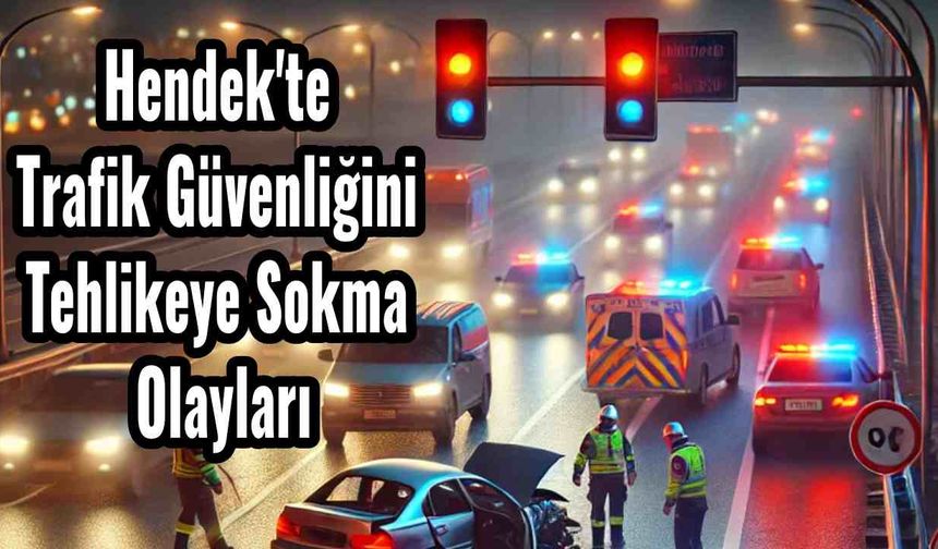 Hendek'te Trafik Güvenliğini Tehlikeye Sokma Olayları