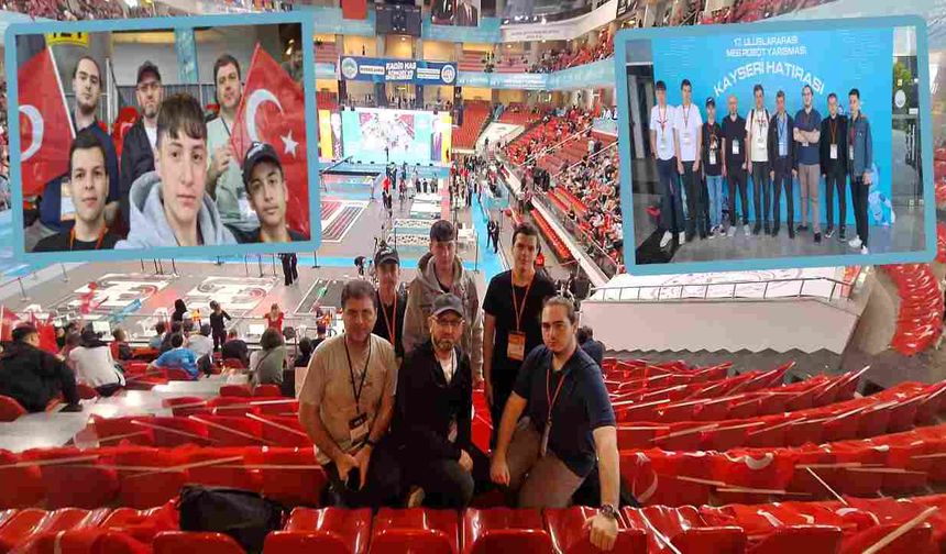 Kayseri'deki Uluslararası Arenada 6 Öğrenci ve 3 Öğretmenle Boy Gösterdiler !