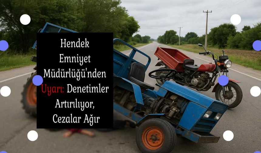 Hendek İlçe Emniyet Müdürlüğü'nden Uyarı: Denetimler Artırılıyor, Cezalar Ağır