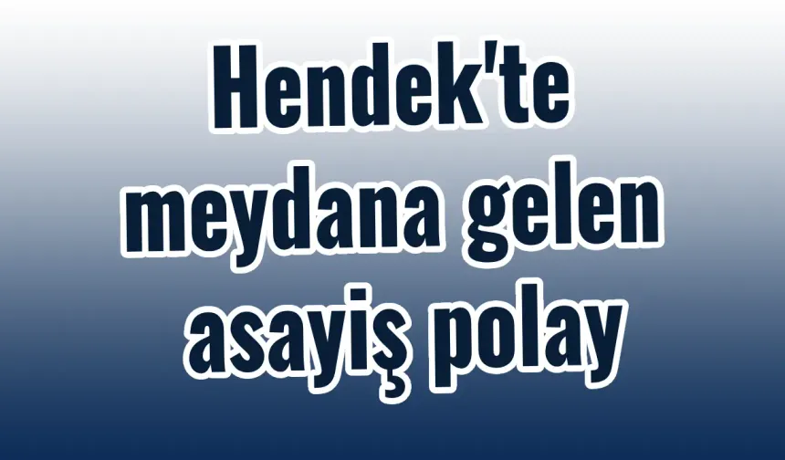 Hendek’te Asayiş: Trafik Kazaları ve Alkollü Sürüş Olayı