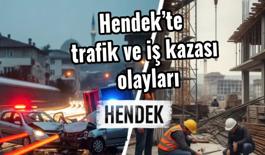 Hendek’te trafik ve iş kazası olayları