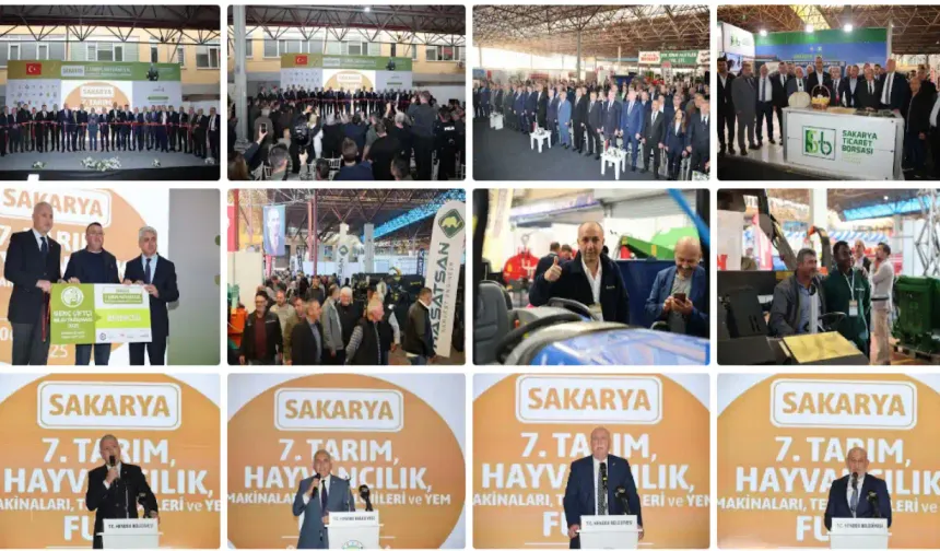 7. Sakarya Tarım ve Hayvancılık Fuarı Hendek'te Kapılarını Açtı