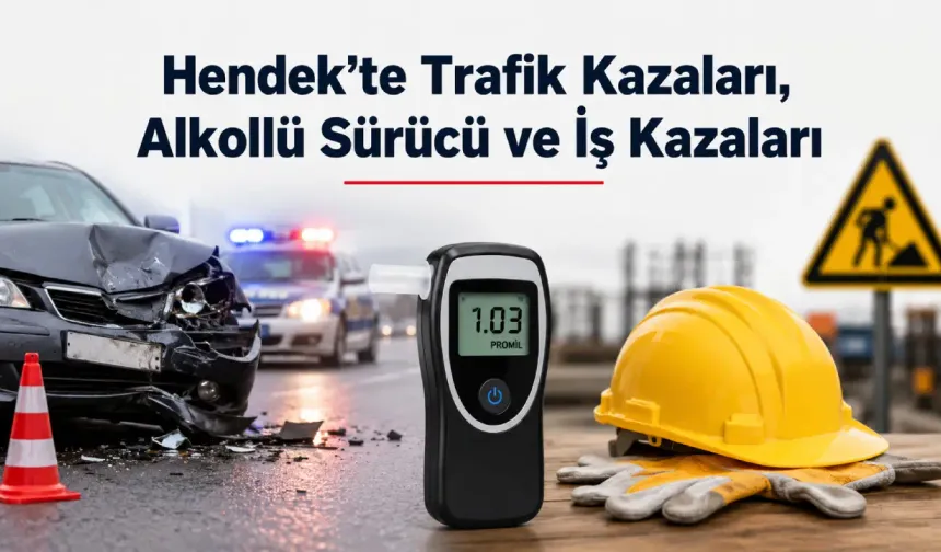 Hendek’te Trafik Kazaları, Alkollü Sürücü ve İş Kazaları