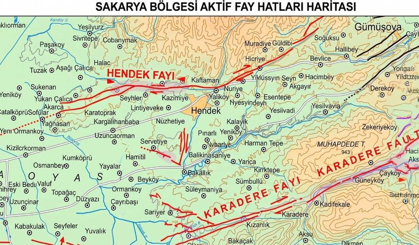 MTA Hendek Diri Fay Haritasını Güncelledi