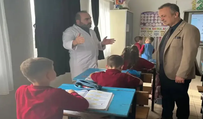 İlçe Milli Eğitim Müdürü Çekiçcioğlu Tuzak İlkokulu’nu Ziyaret Etti