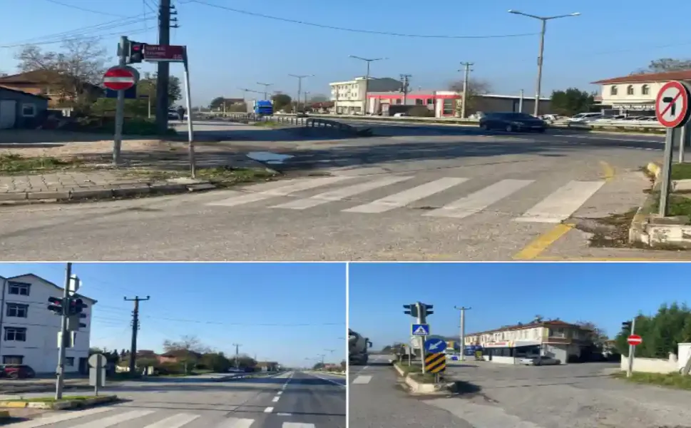 D-100 Köprübaşı Işıklı Kavşağı Yan Yollarında Tehlike: Sürücülere Uyarı Çağrısı