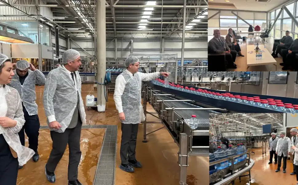 Hendek Kaymakamı Elmacık Su Fabrikasını Ziyaret Etti