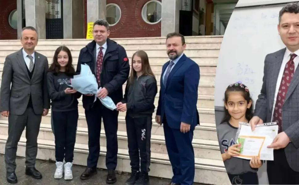 Hendek’te Öğrencilerin Karne Sevincine Ortak Oldular