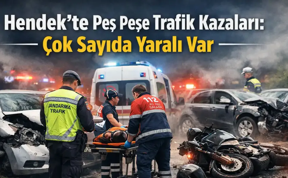Hendek’te Peş Peşe Trafik Kazaları yaşandı