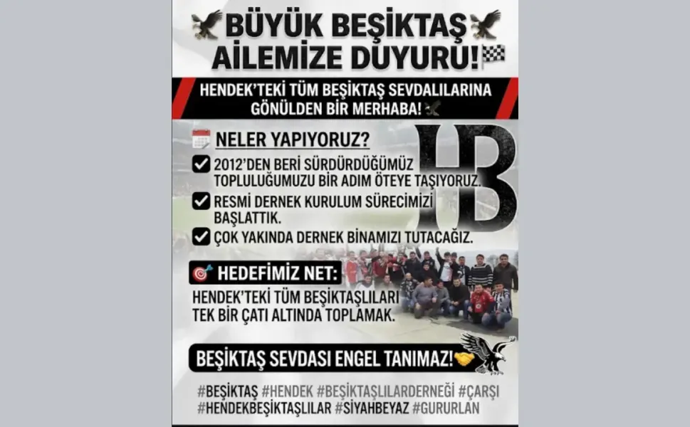 Hendek Beşiktaşlılar Derneği İçin İlk Adım