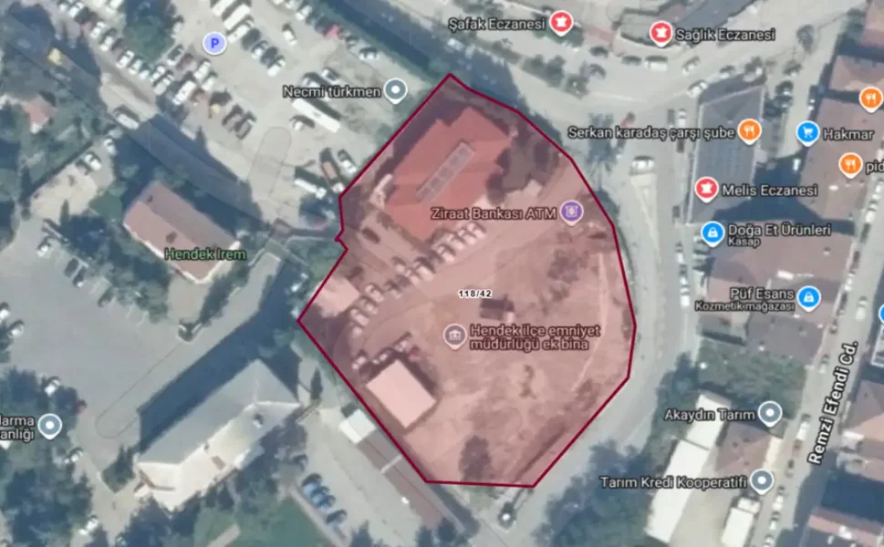 Hendek İlçe Emniyet Müdürlüğü Arsası Satılıyor