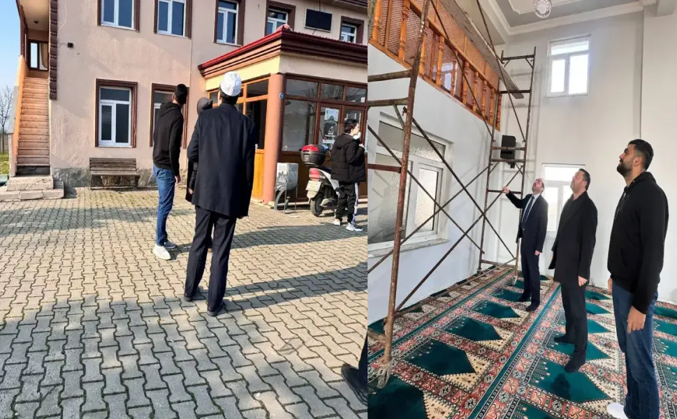 Müftü Turanlar Mahallesi Camiinde incelemelerde bulundu