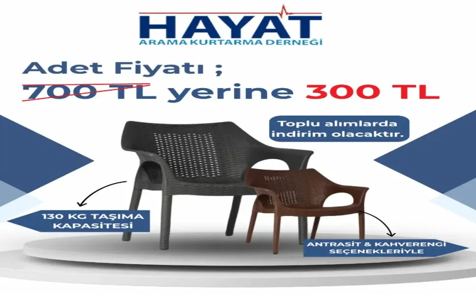 Hendek’te Hayati Kampanya: Alacağınız Her Sandalye Bir Can Kurtaracak