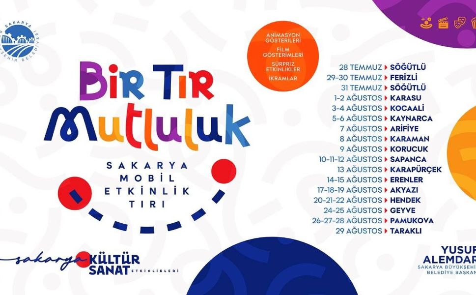 'Bir Tır Mutluluk' Hendek'e Geliyor Çocuklar İçin Üç Gün Boyunca Eğlence Dolu Etkinlikler Düzenlenecek