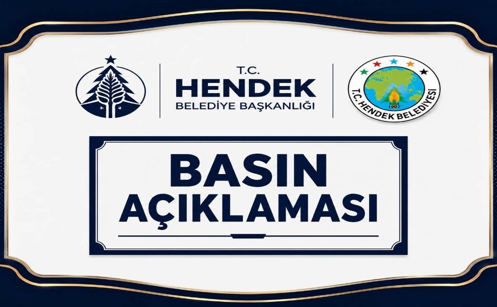 Hendek Belediyesi'nden Gündemdeki İddialara İlişkin Açıklama
