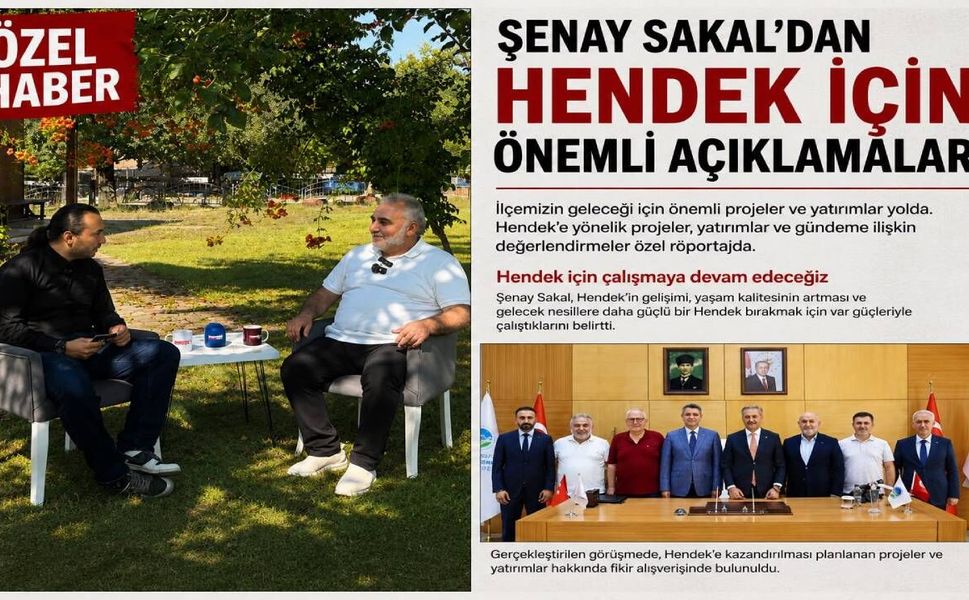 Şenay Sakal'dan Hendek'e Peş Peşe Müjdeler  Meydan Projesi, Kentsel Dönüşüm ve Yeni Terminal İçin Geri Sayım