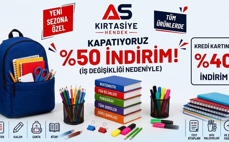 AS Kırtasiye’den Kapanış Öncesi Büyük İndirim