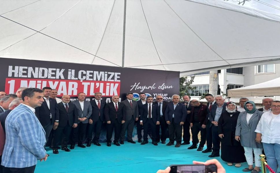 Hendek’te 1 Milyar TL’lik Altyapı Hamlesinde Temel Atma Töreni Gerçekleştirildi