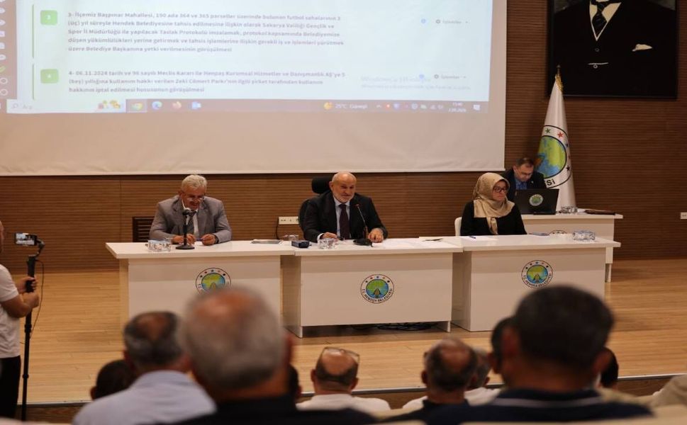 Hendek Belediye Meclisi Eylül Ayı Toplantısını Gerçekleştirdi