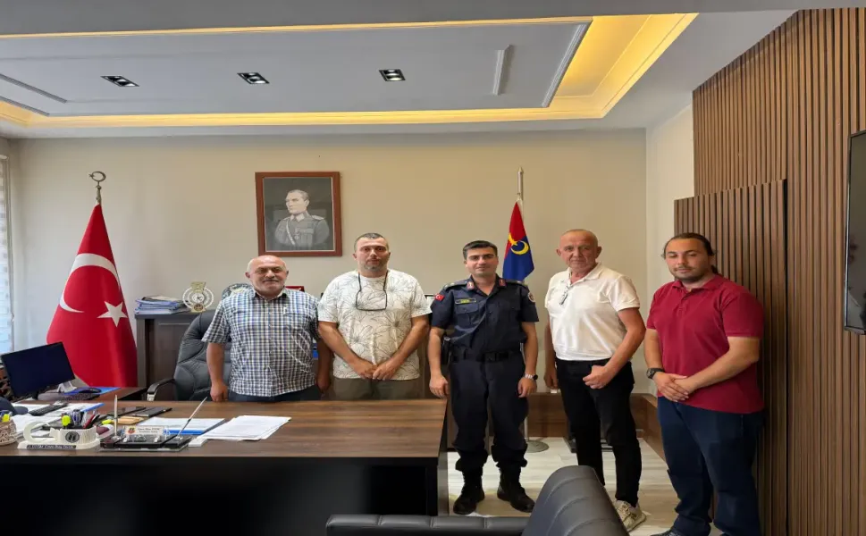 Hendekli Basın Mensuplarından Jandarma Komutanı Dede’ye Hayırlı Olsun Ziyareti
