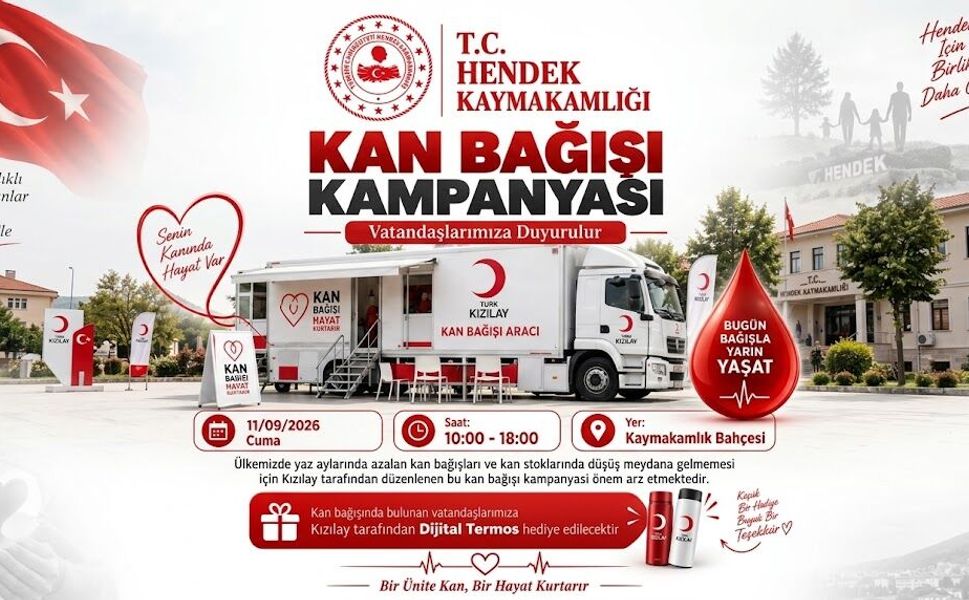 Kaymakamlık Bahçesinde Kan Bağışı Kampanyası