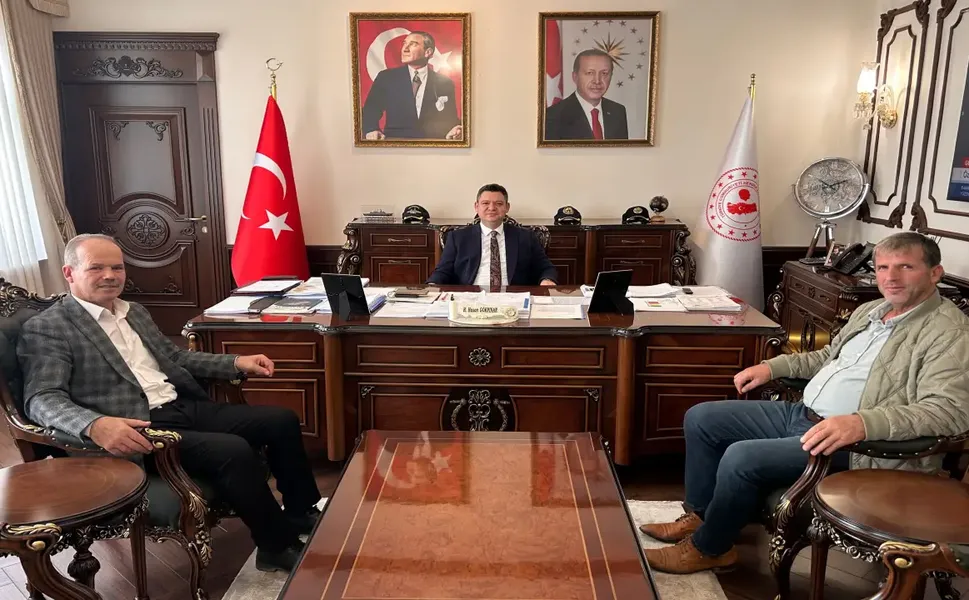 Muhtar İskefiyeli’den Kaymakam Gökpınar’a Ziyaret