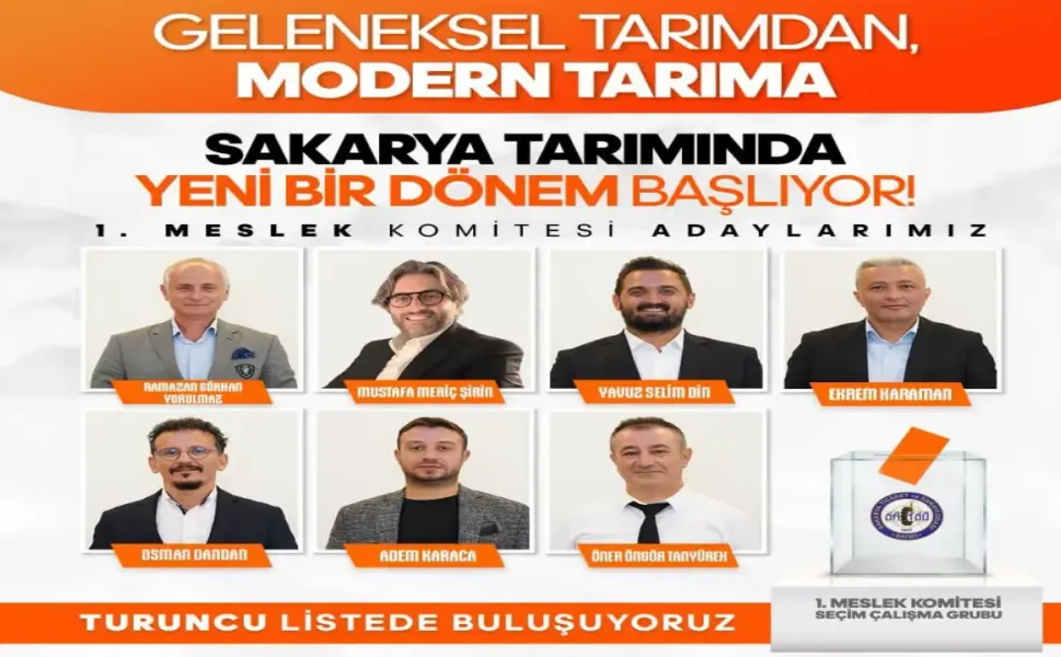 SATSO 1. Meslek Komitesi’nde “Turuncu Liste”den Yeni Dönem Mesajı: Güçlü Kadro, Güçlü Tarım Vizyonu